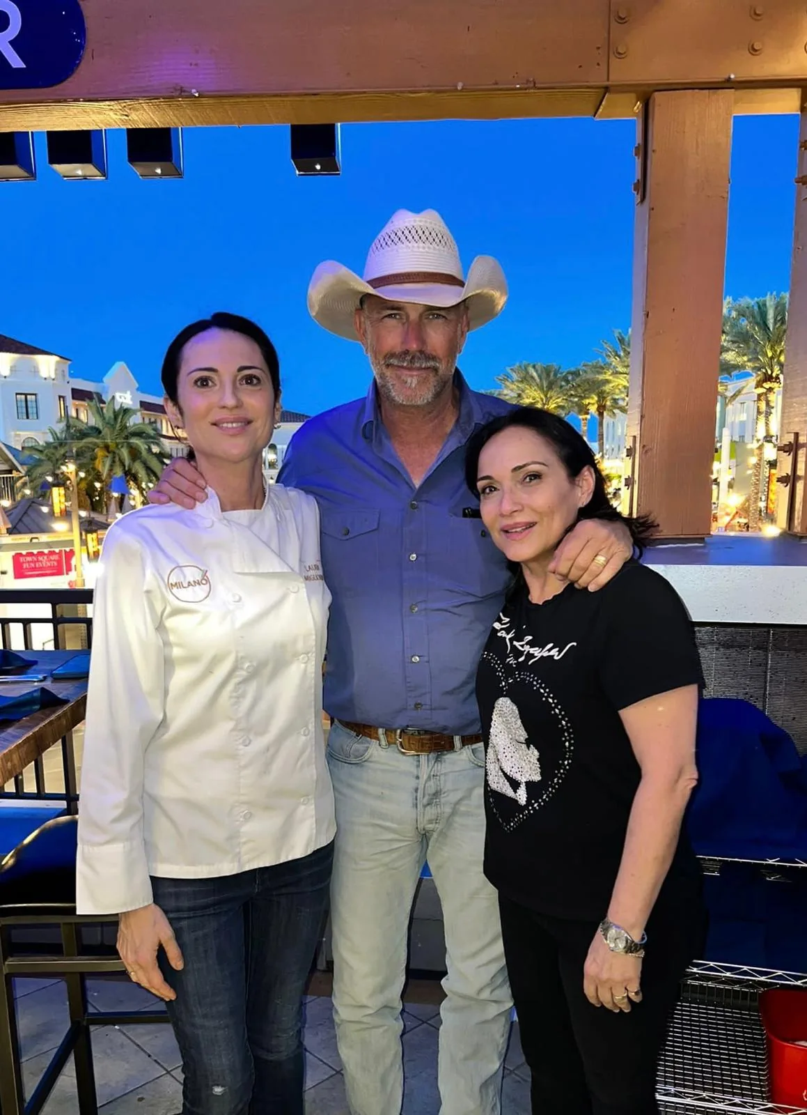 Kevin Costner at Milano Restaurant and Bar in Las Vegas